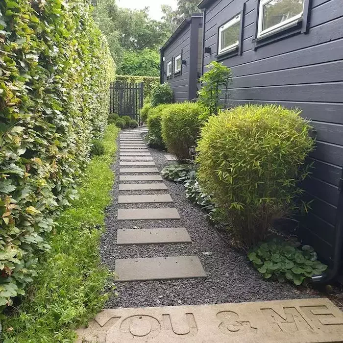82 Stunning Front Yard Landscaping Ideas to Transform Your Home's Curb Appeal This Spring Plant-Lined Walkway