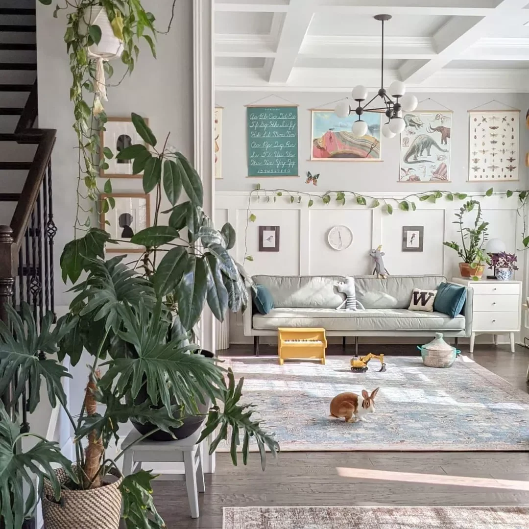 25 Stunning Vintage Living Room Ideas That Never Go Out of Style 14 Plant Party