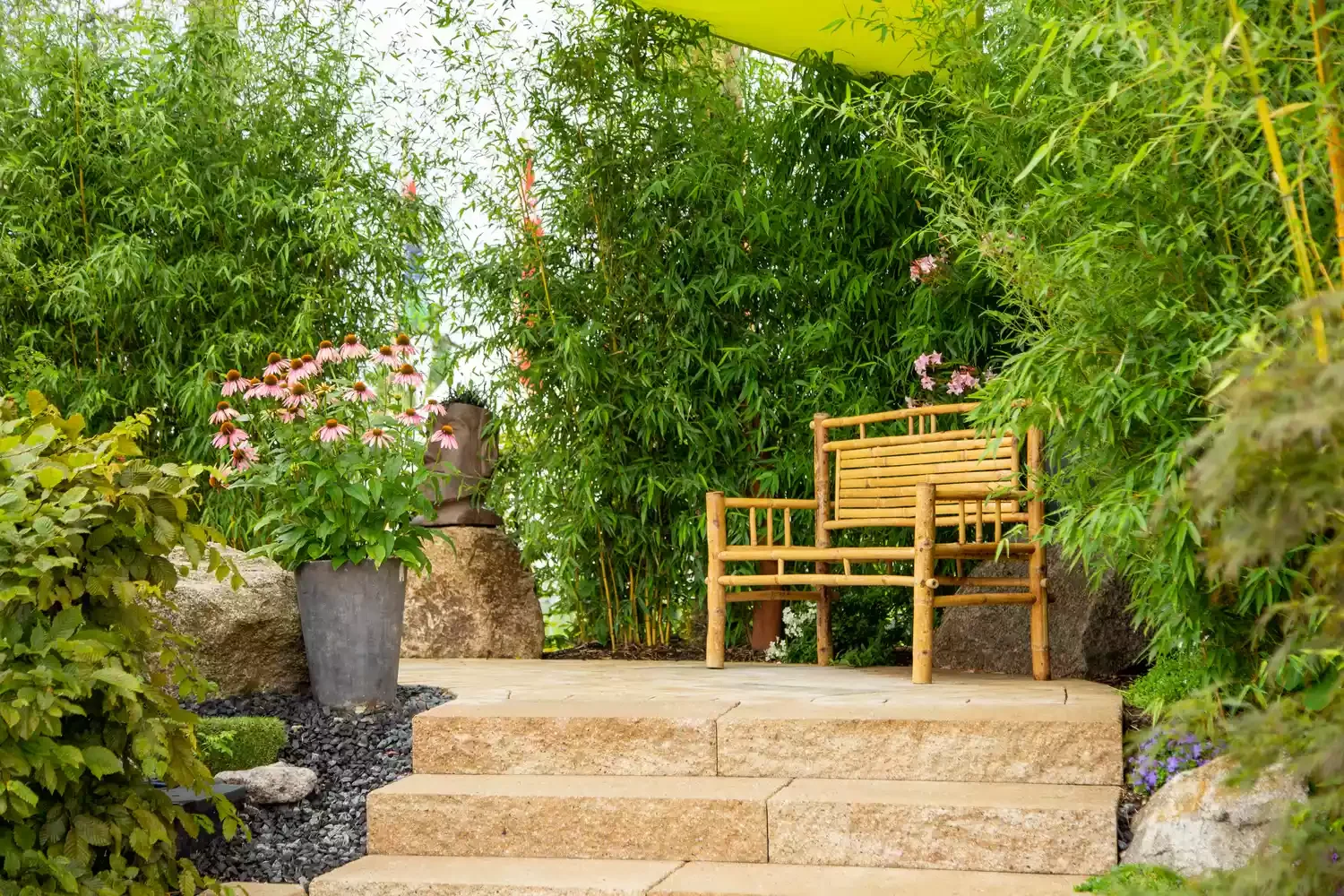 21 Tranquil Zen Garden Ideas That Will Transform Your Outdoor Space Plant a Bamboo Privacy Fence