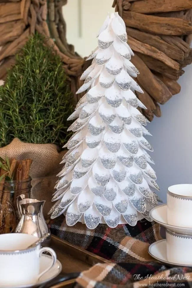 43 DIY Christmas Tree Ideas That Will Wow Your Holiday Guests Plastic Spoon Tree