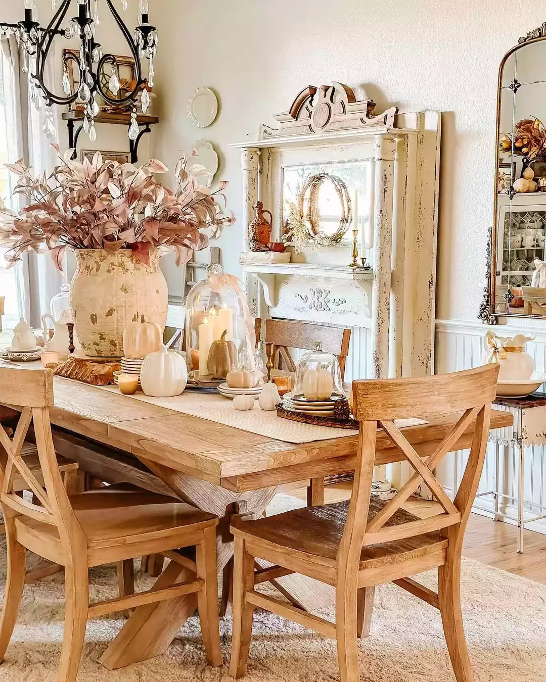 50 Stunning Fall Decorating Ideas That'll Make Your Home Feel Like Autumn Magic 17 Plates and Pumpkins