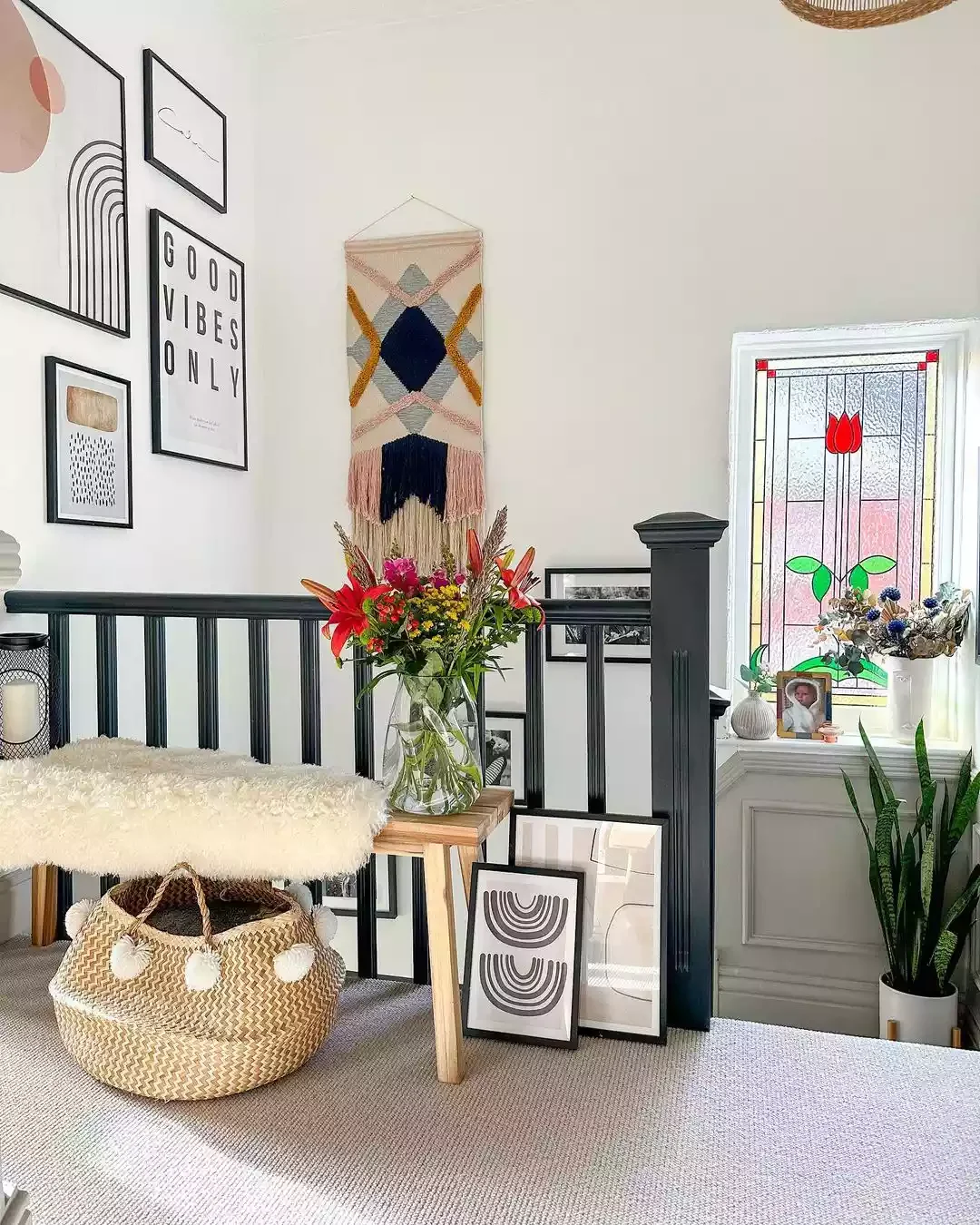 15 Beautiful Stained Glass Window Ideas to Transform Every Room in Your Home 9 Play Off Your Glass Design