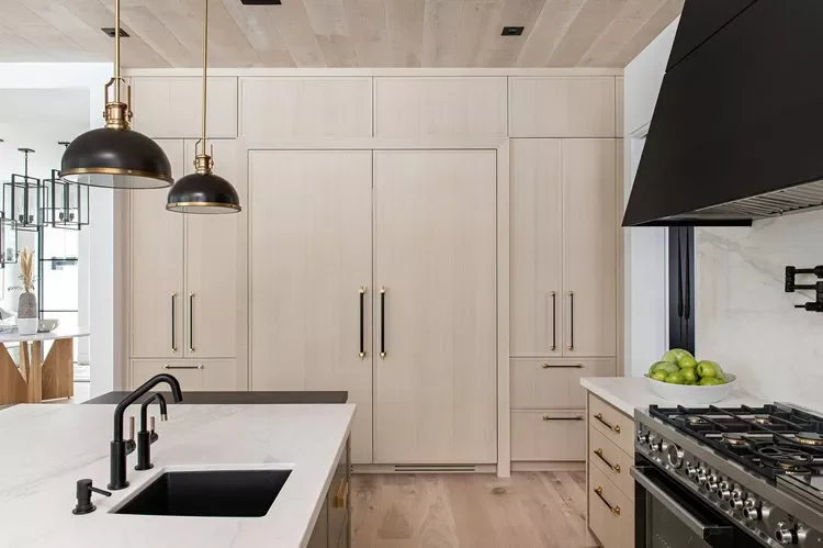 25 Stunning Kitchen Sink Ideas to Transform Your Culinary Space 15 Play With Dark Hardware