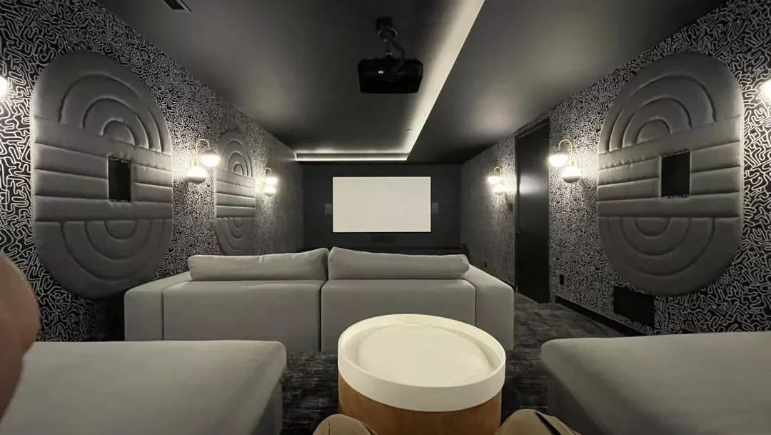 23 Stunning Home Theater Design Ideas to Transform Your Space 20 Play With Pattern