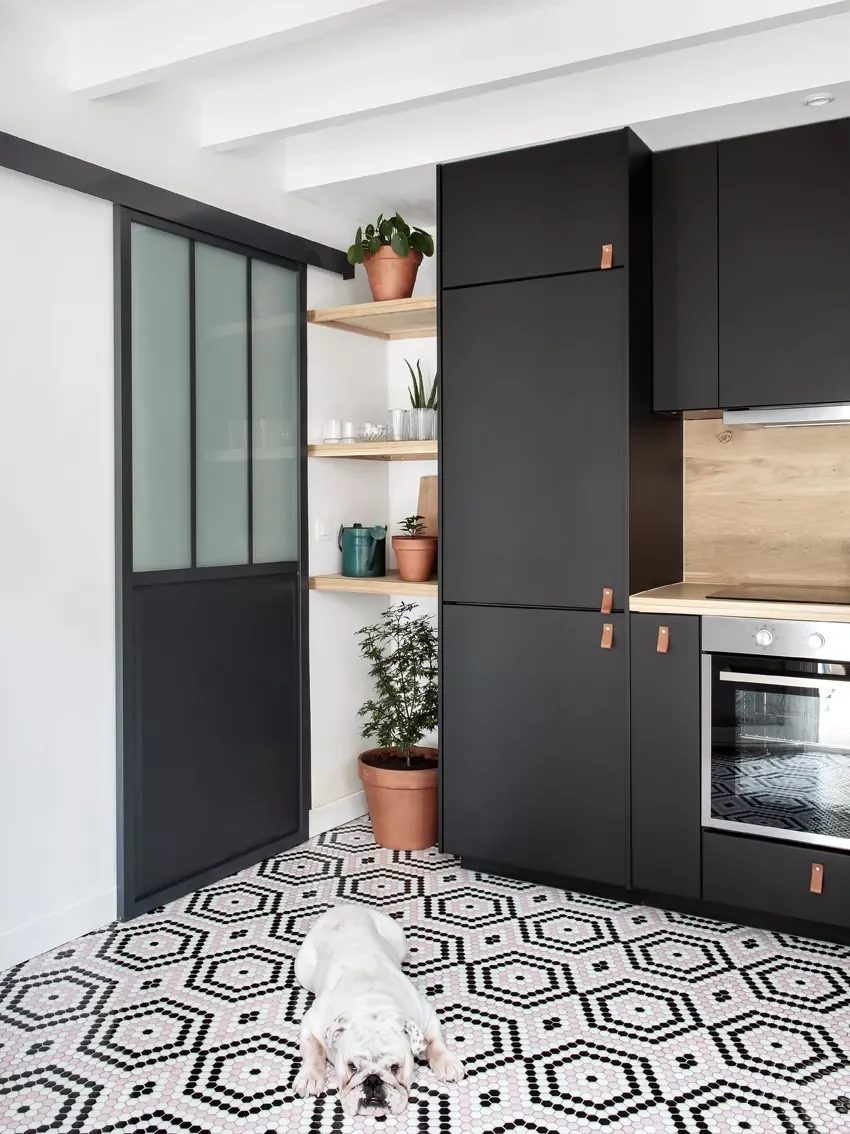 40 Stunning Kitchen Floor Tile Ideas That Will Transform Your Space 23 Play With Penny Tiles