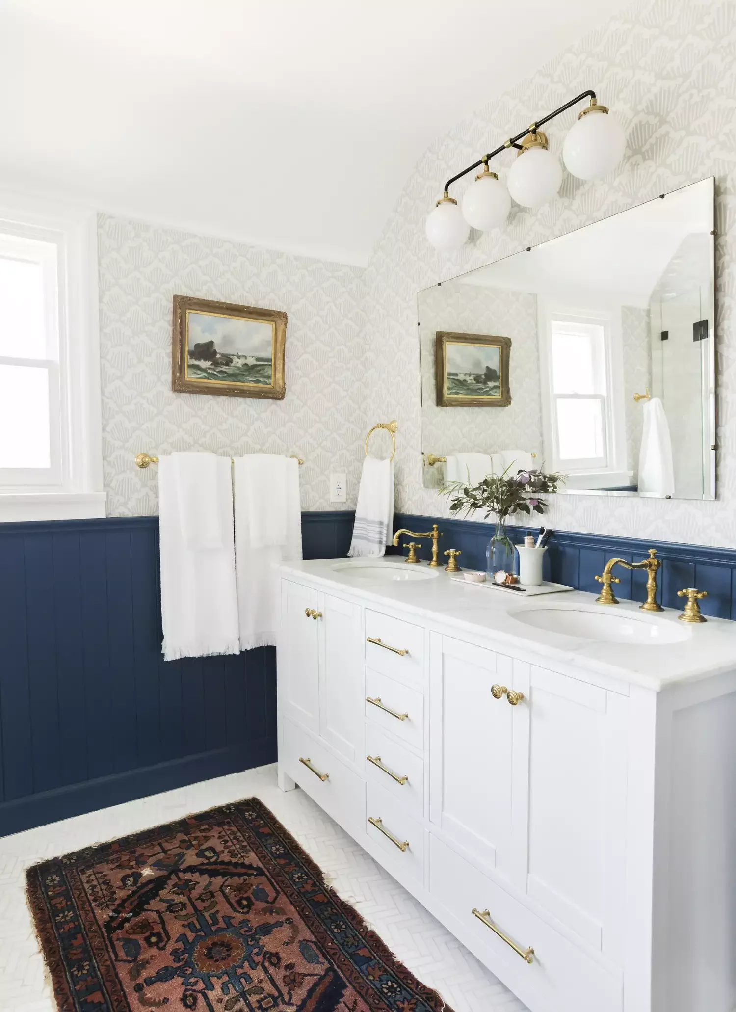 20 Creative Ways to Transform Your Bathroom with Beadboard 15 Play with Colorful Beadboard