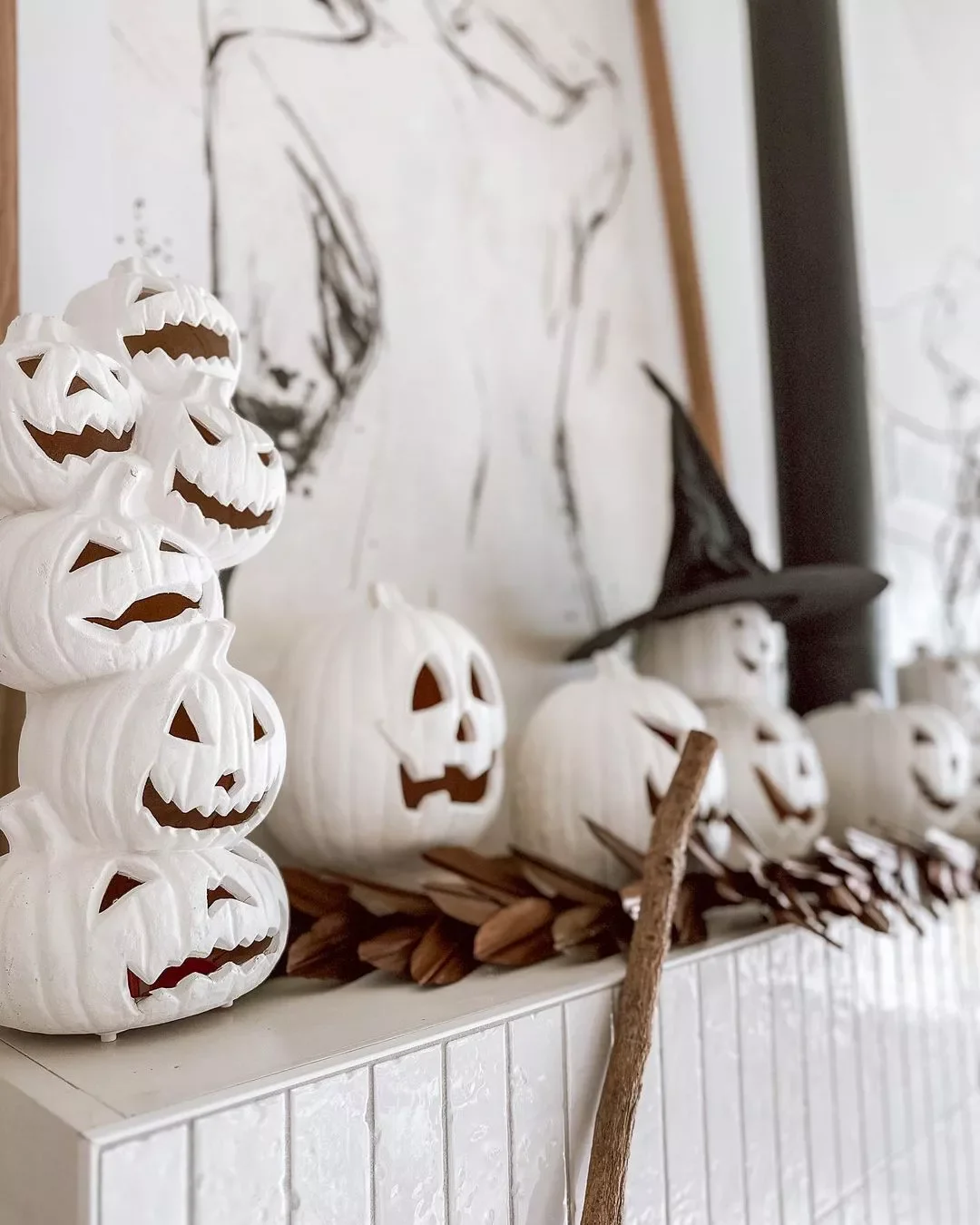 50 Stunning Fall Decorating Ideas That'll Make Your Home Feel Like Autumn Magic 43 Playful Ceramic Jack-O-Lanterns