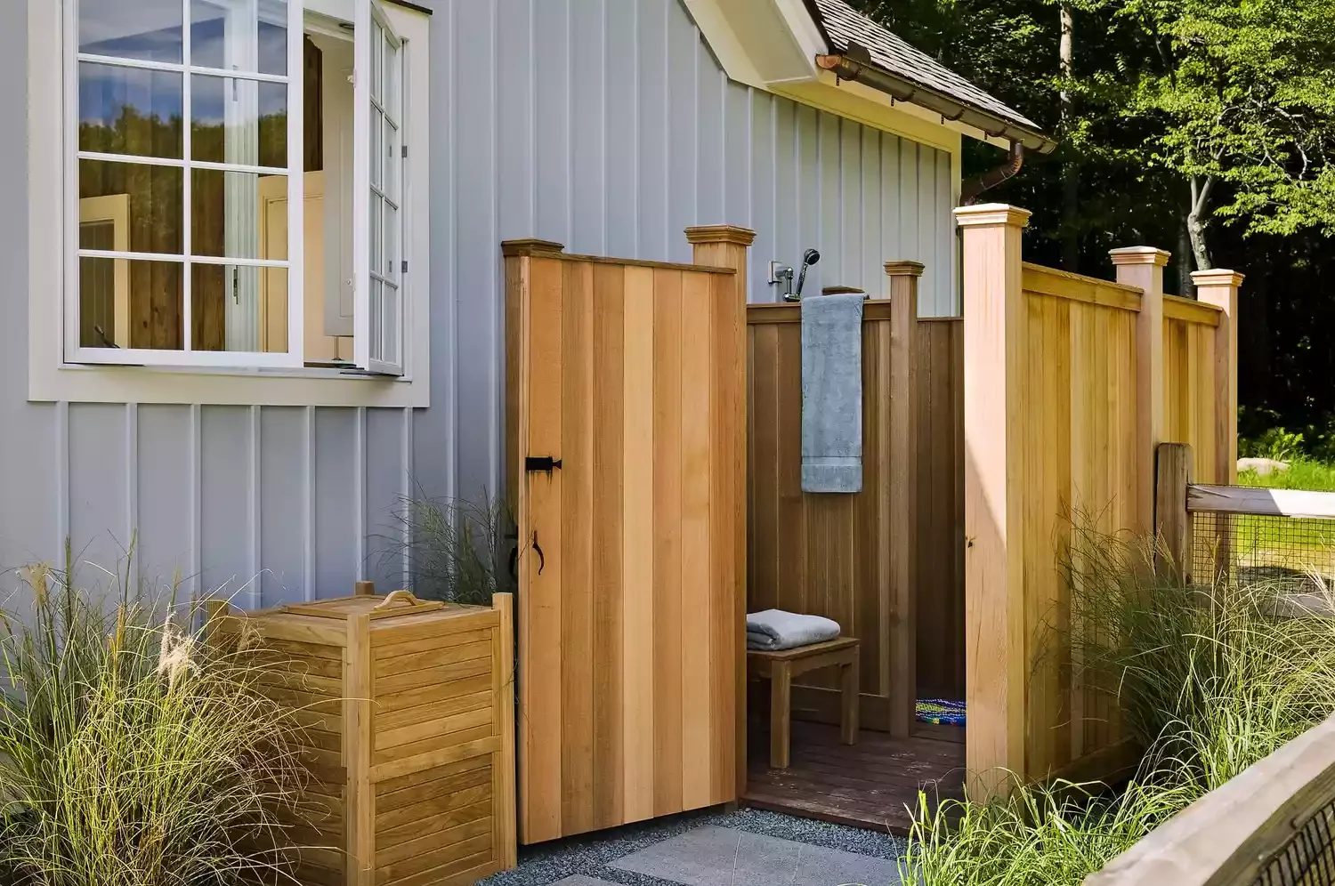 22 Stunning Pool Cabana Ideas to Transform Your Backyard Into a Luxury Resort 18 Pool Cabana Shower