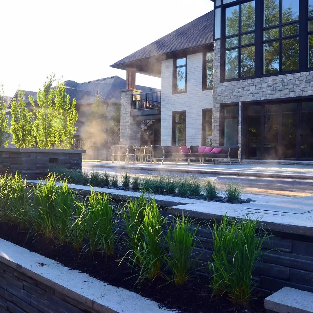 42 Stunning Retaining Wall Ideas to Transform Your Landscape Poolside Retaining Wall