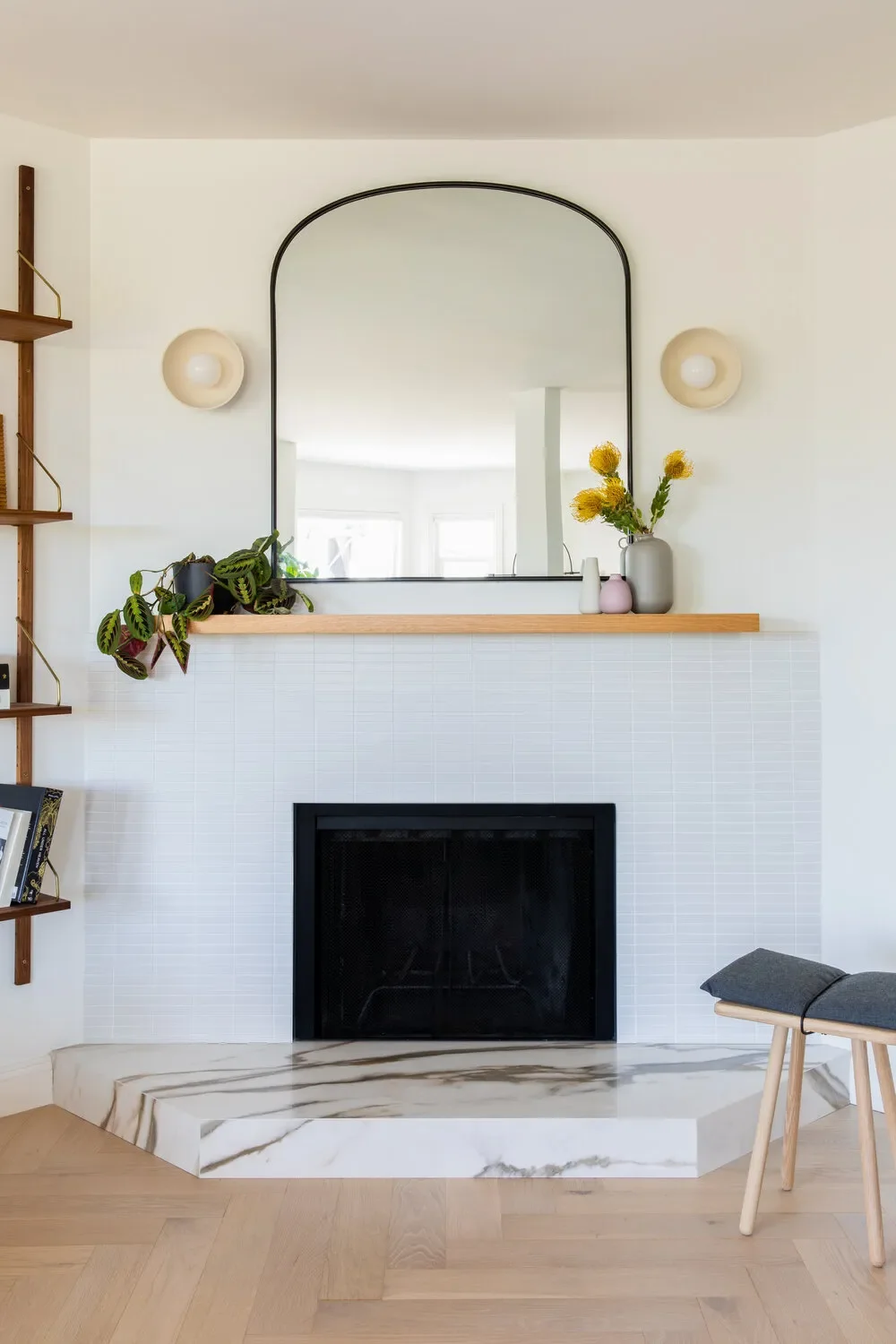 30 Beautiful Spring Mantel Ideas That Will Transform Your Living Space 30 Pop of Yellow