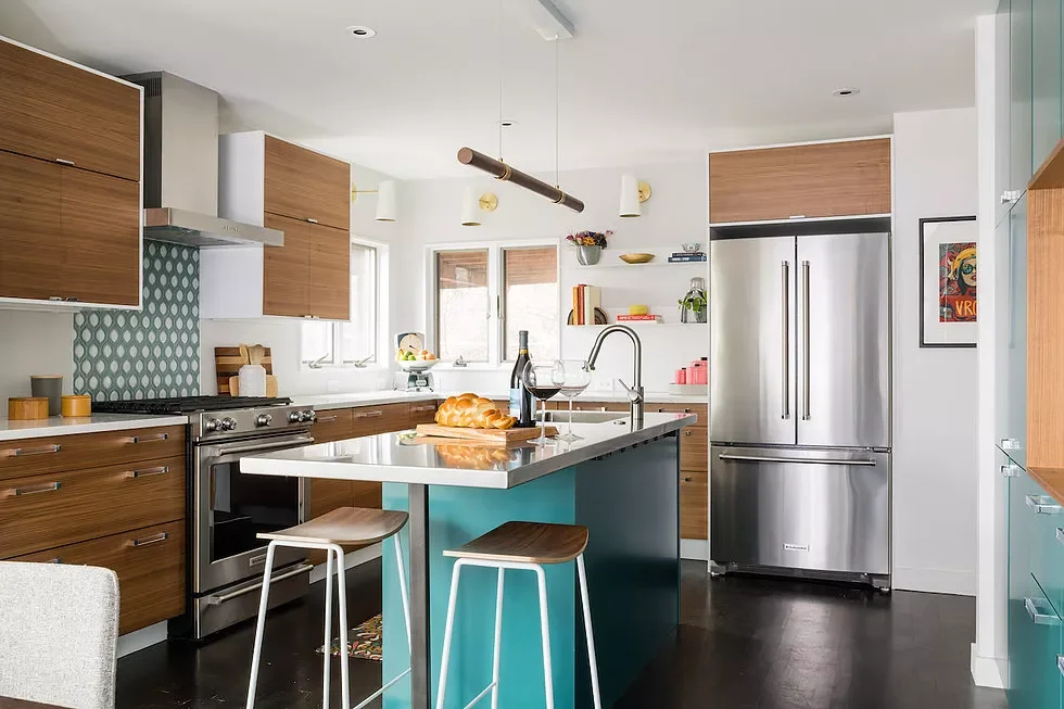 39 Modern Kitchen Design Ideas That Transform Your Home Pops of Color and Pattern