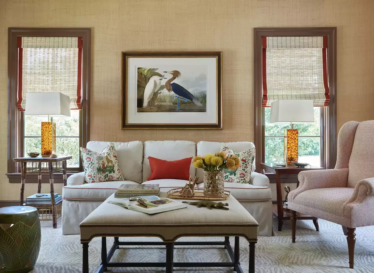35 Stunning Living Room Wallpaper Ideas to Transform Your Space 26 Pops of Red