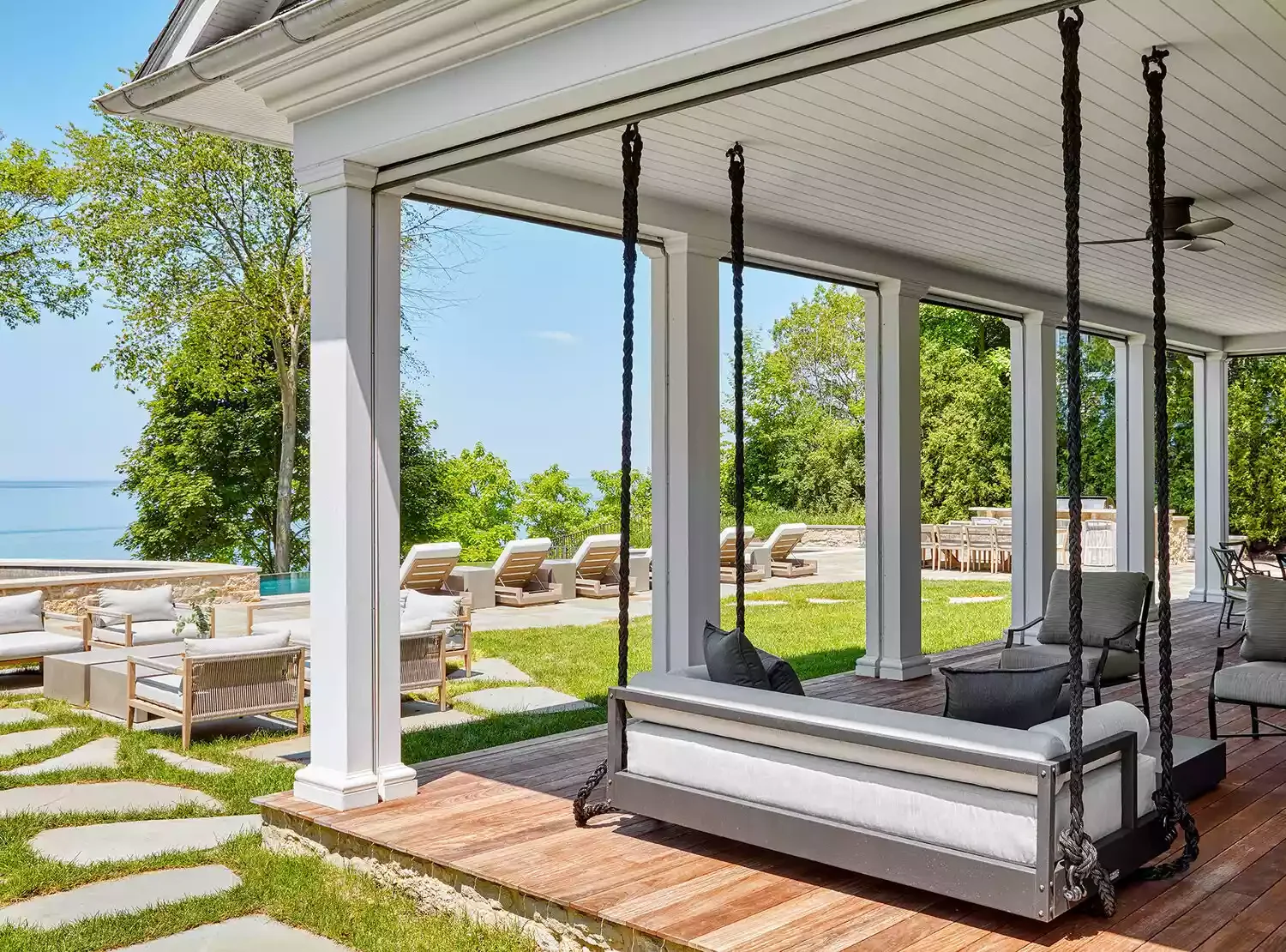 28 Stunning Porch Ceiling Designs That Will Transform Your Outdoor Space 22 Porch Roof With Molding