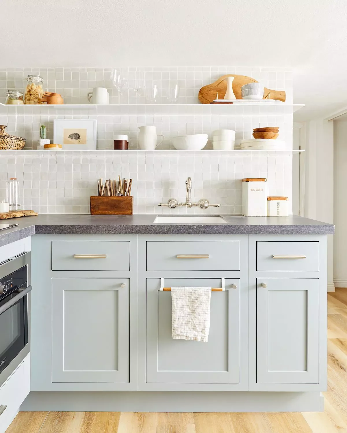 27 Stunning Painted Kitchen Cabinet Ideas to Transform Your Space 9 Powder Blue Cabinets