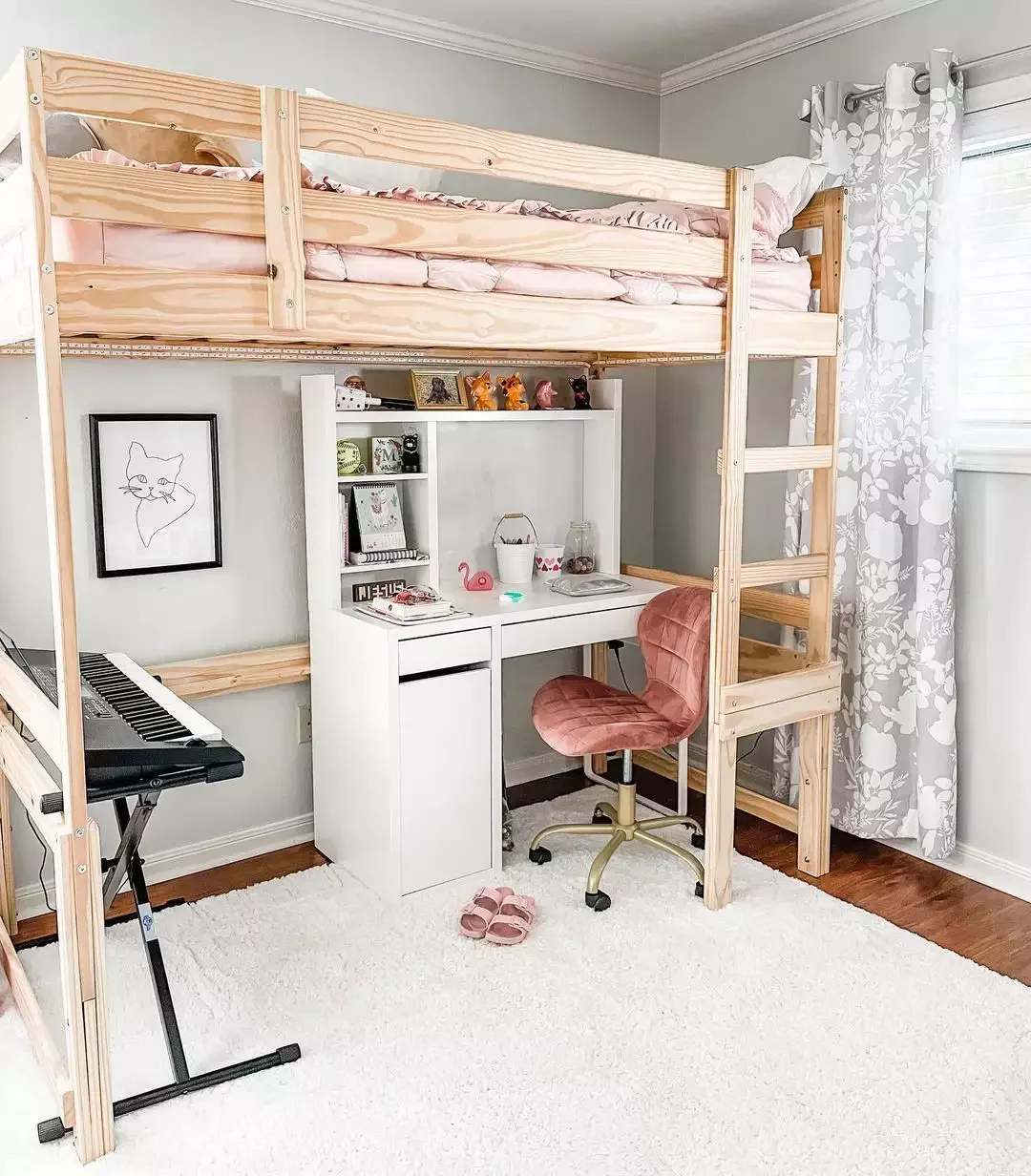 25 Creative Loft Bed Ideas That Transform Your Child's Bedroom 2 Practical and Pretty