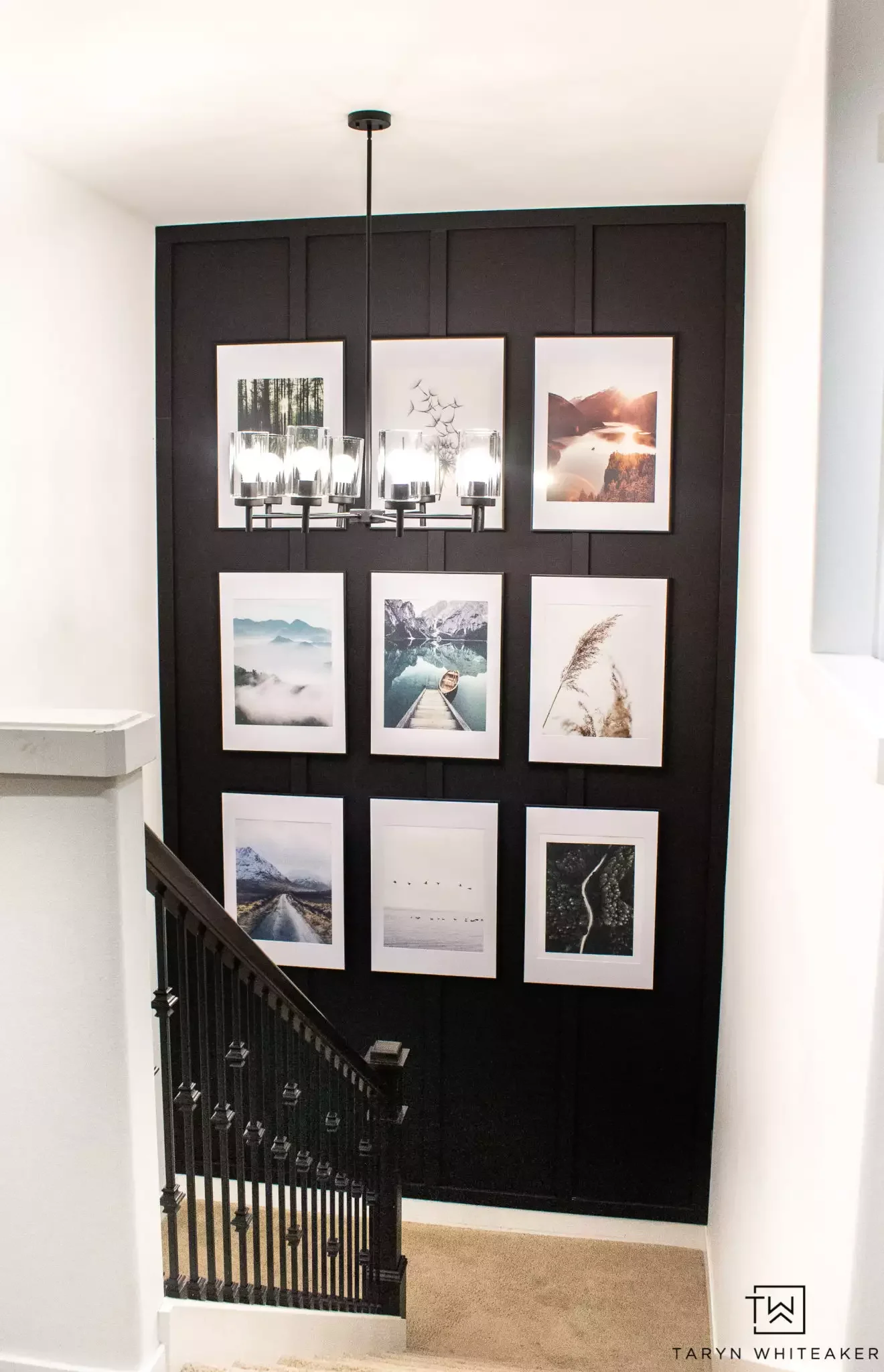 30 Creative Staircase Wall Decorating Ideas That Will Transform Your Space 7 Print Out Travel Snapshots