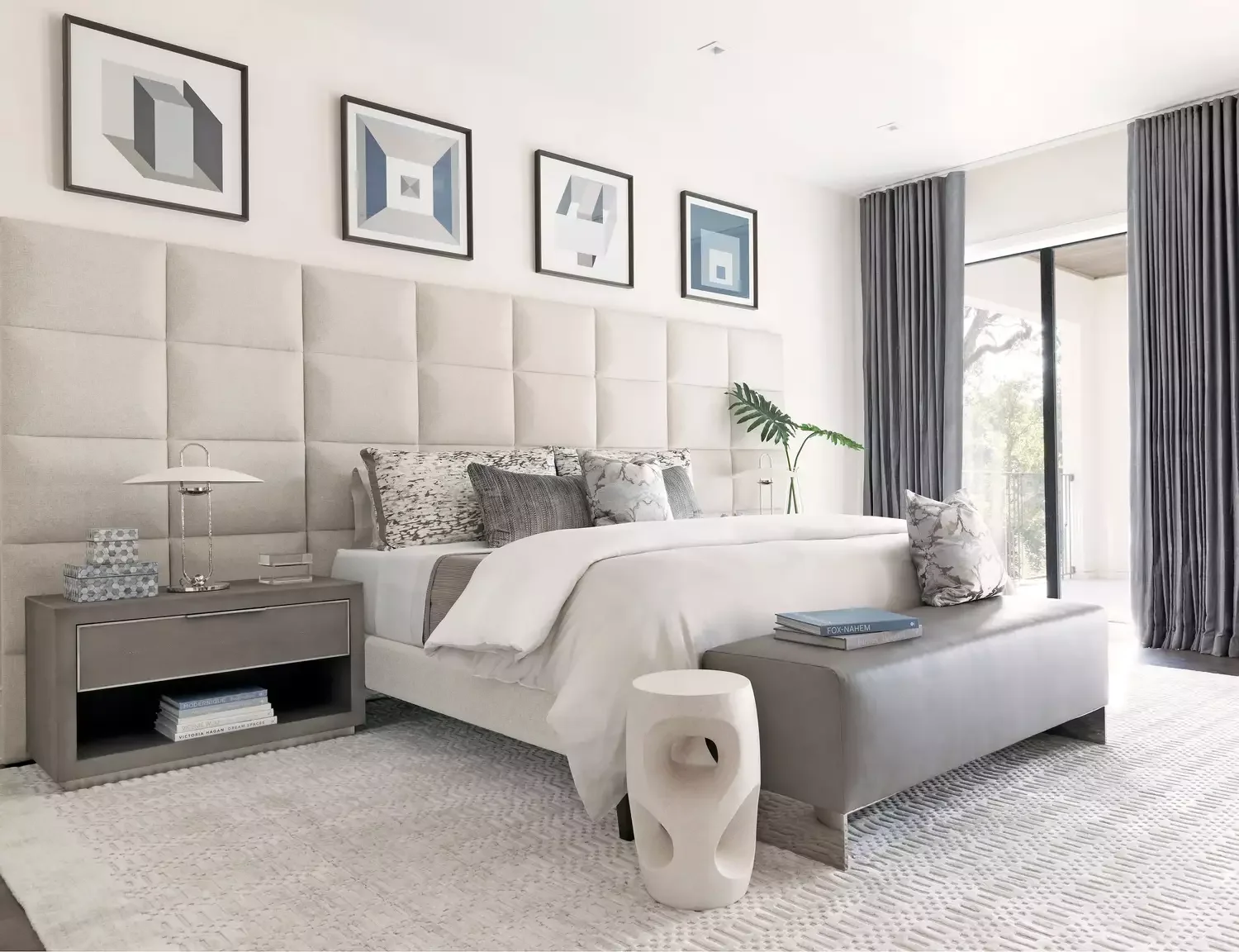 32 Stunning Gray and White Bedroom Ideas for a Classic Look That Never Goes Out of Style 19 Prioritize Form and Function
