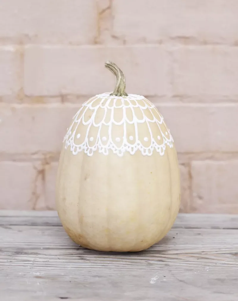 90 Creative Halloween Pumpkin Decorating Ideas to Try This Season 12 Puffy Paint Pumpkin