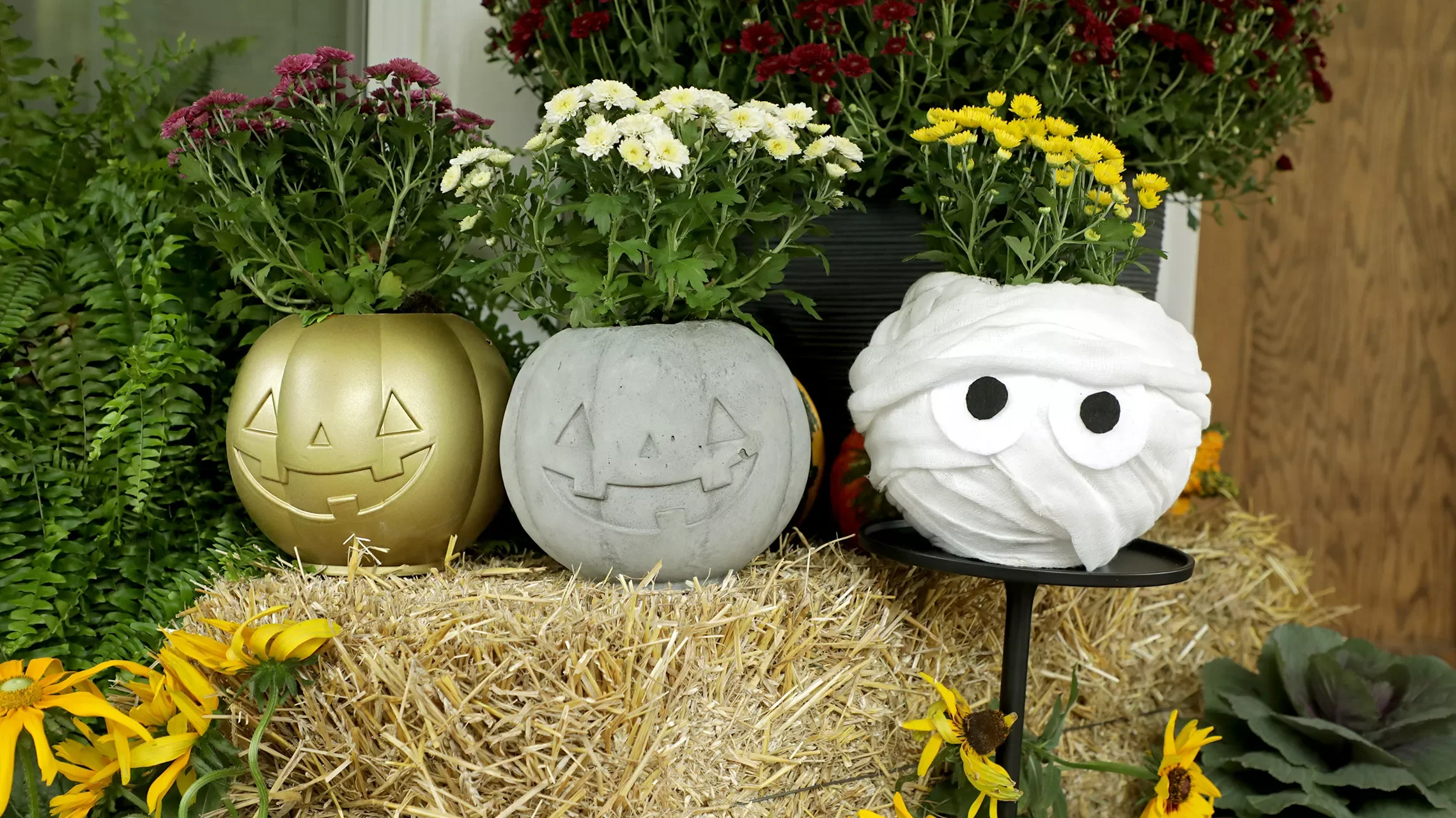 80 Quick Halloween Crafts You Can Complete in One Day 13 Pumpkin Planter