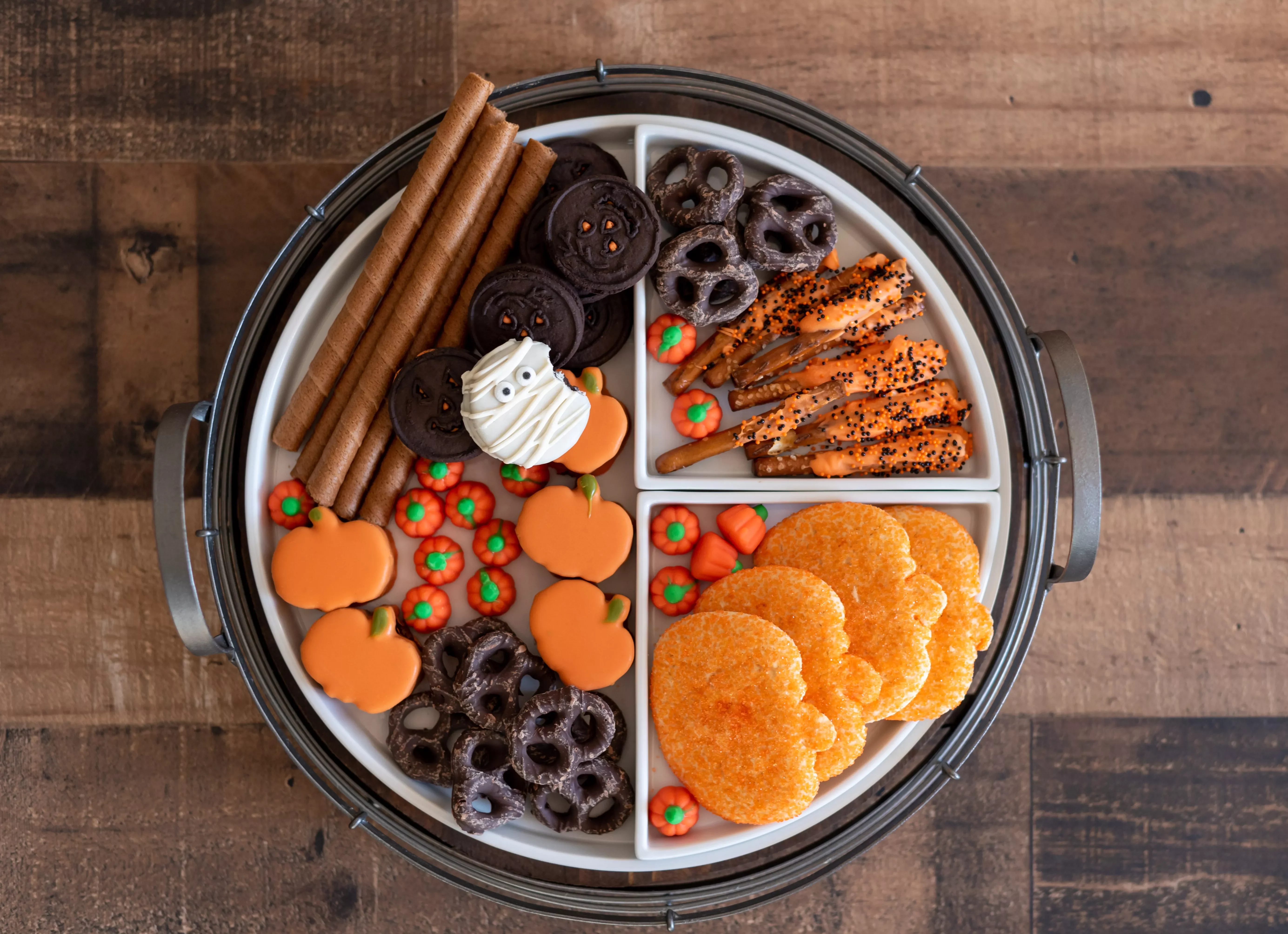 23 Spooky Halloween Charcuterie Board Ideas to Inspire You 4 Purchased Treats
