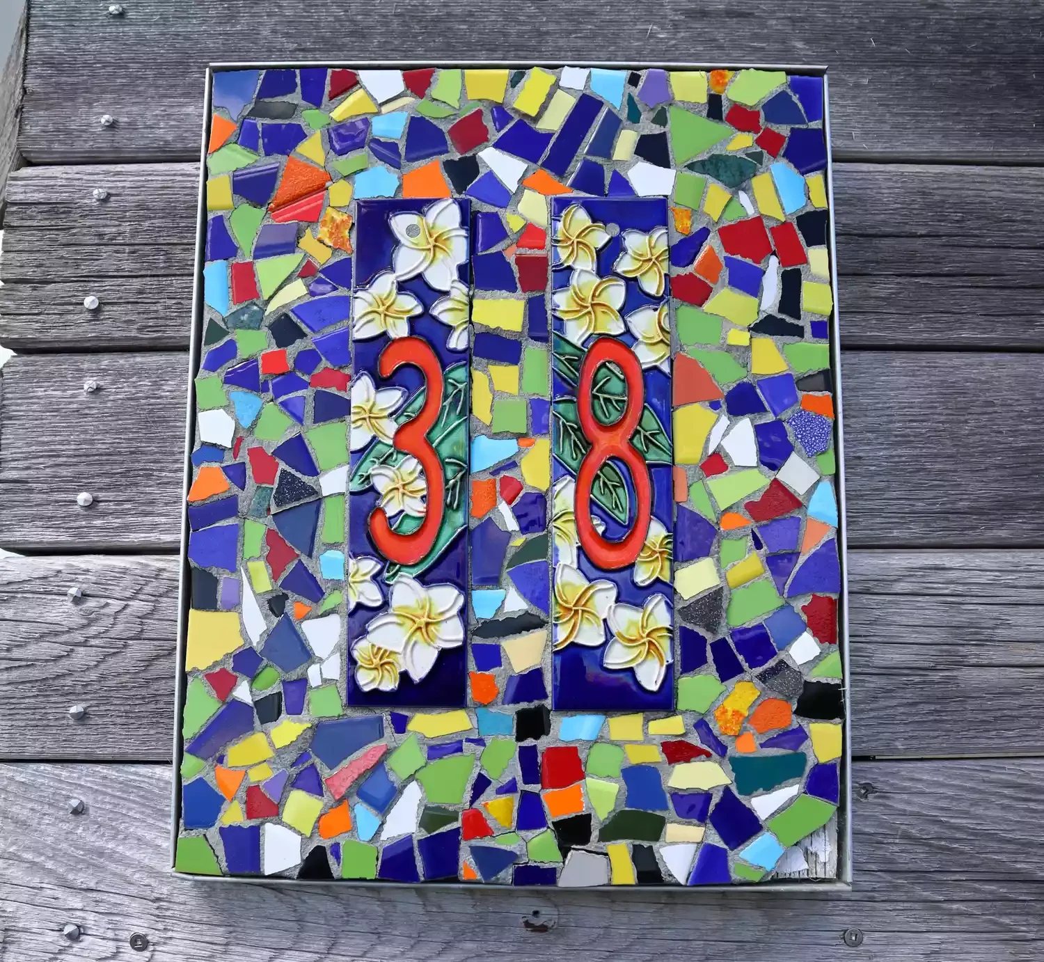 40 Creative House Number Ideas That Will Transform Your Home's Curb Appeal Put Together a Mosaic