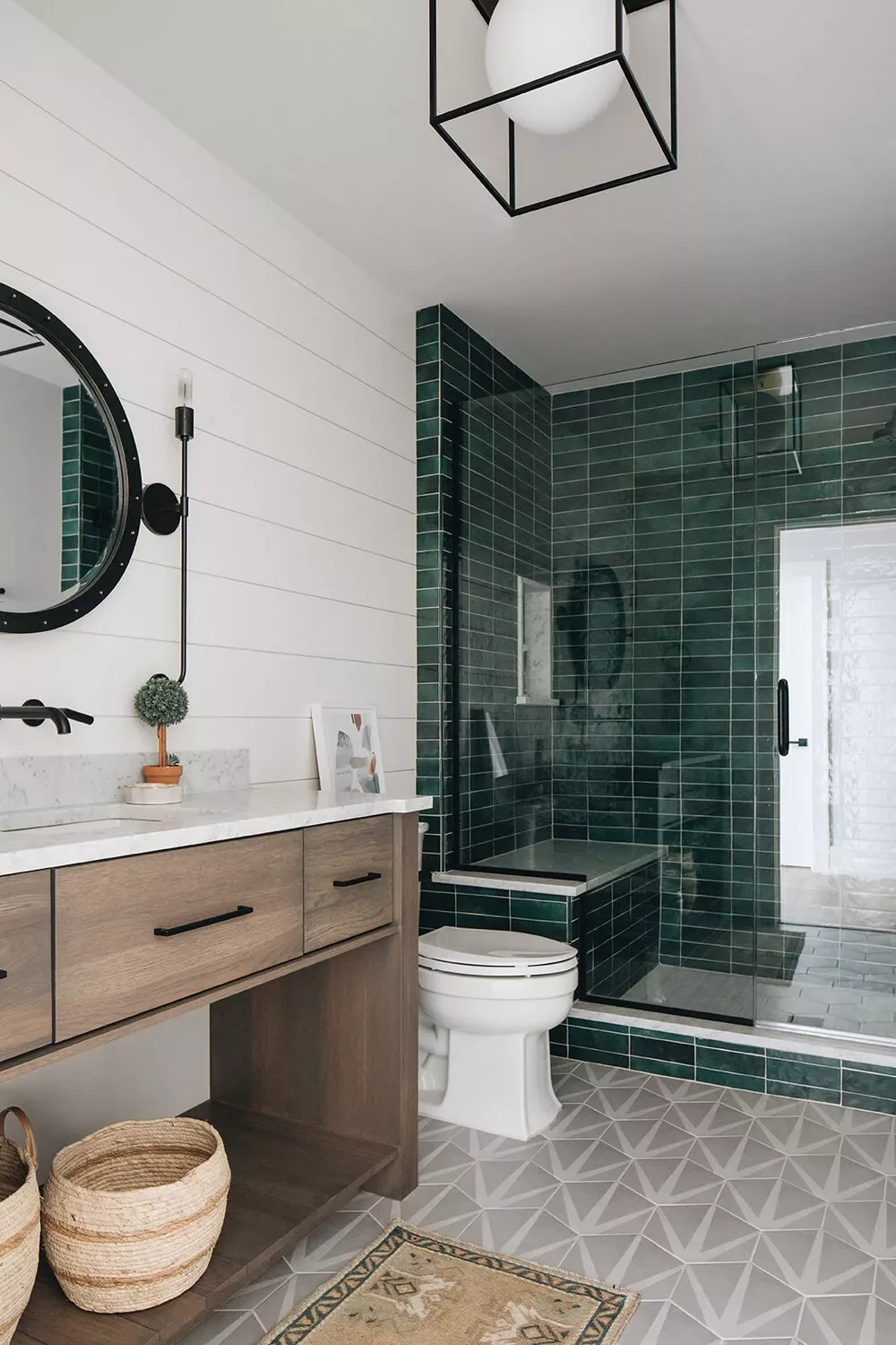 26 Beautiful Walk-In Shower Ideas to Transform Your Small Bathroom 21 Put a Modern Spin on Subway Tile