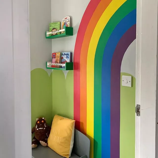 29 Creative Wall Mural Ideas That Will Transform Your Home 16 Ravishing Rainbow Mural