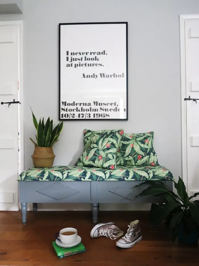 72 Budget-Friendly DIY Home Decor Ideas for Every Skill Level Re-Upholstered Cushions