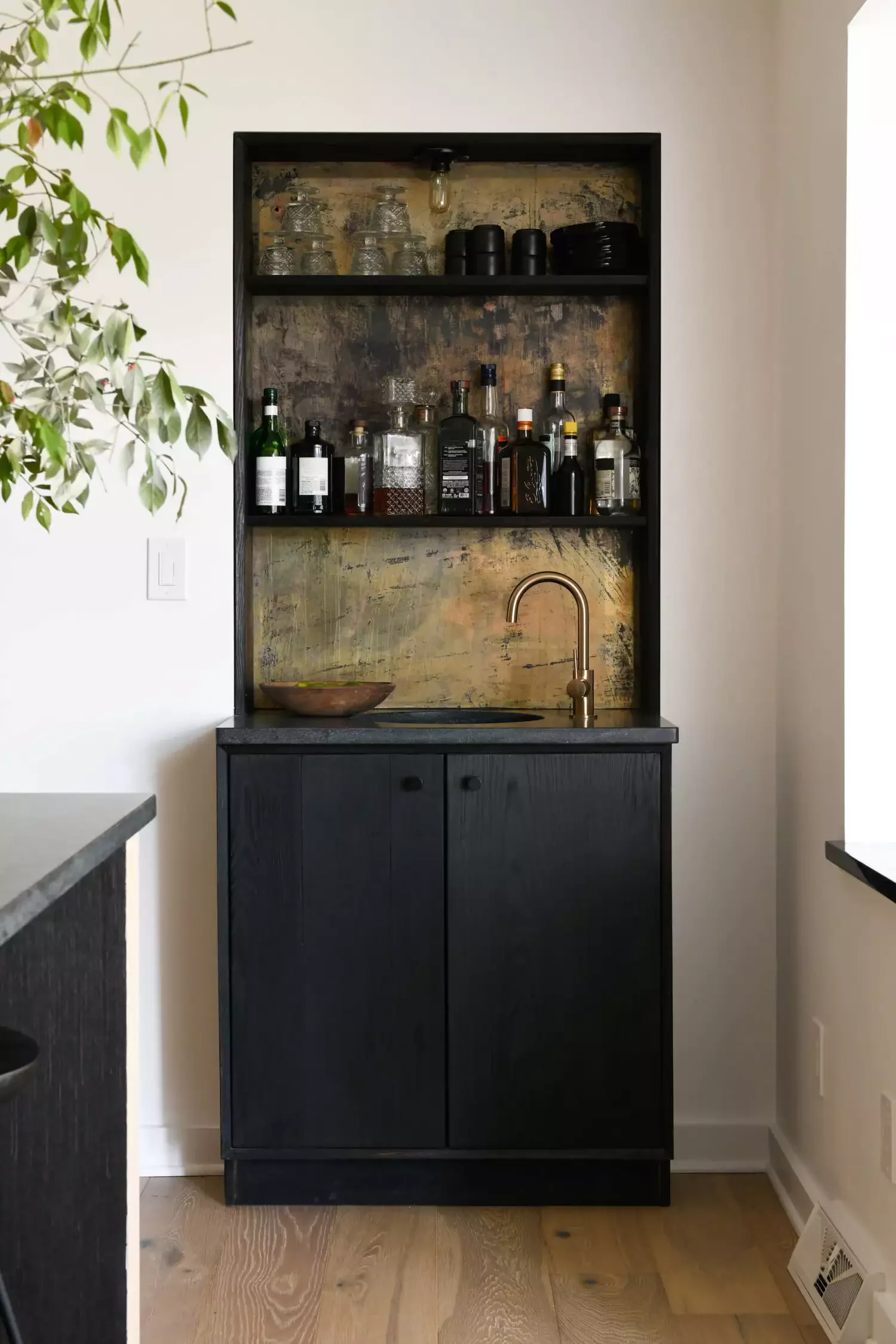 41 Stylish Bar Shelf Ideas That Will Transform Your Home Bar 10 Recessed Bar Shelf