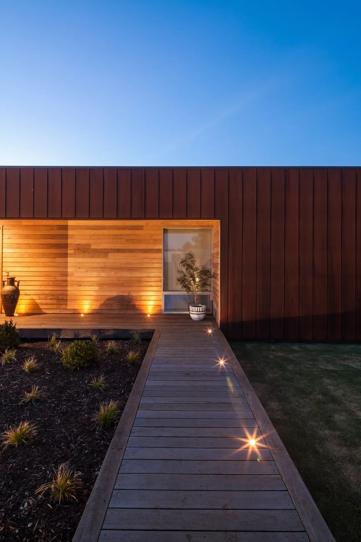 41 Stunning Outdoor Lighting Ideas That Will Transform Your Yard Into a Magical Space 23 Recessed Path Lighting