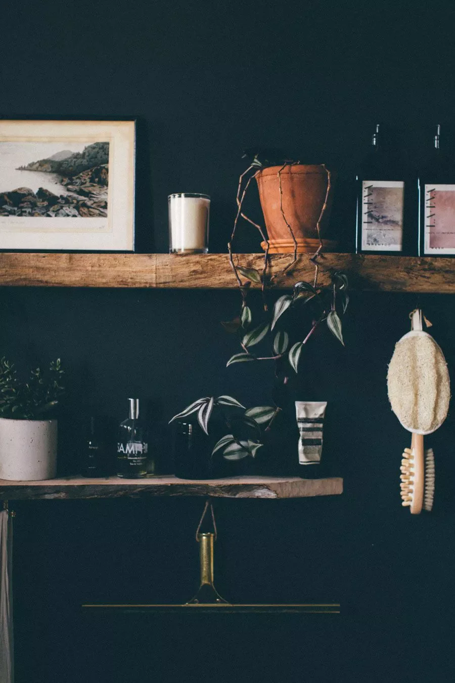 102 Stunning Bathroom Design Ideas That Will Transform Your Space Reclaimed Wood Shelves