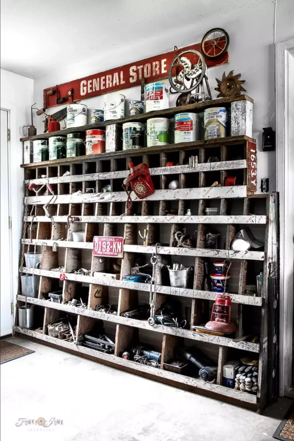 52 Creative DIY Garage Organization Ideas That Transform Your Space Reclaimed Wood Storage Wall