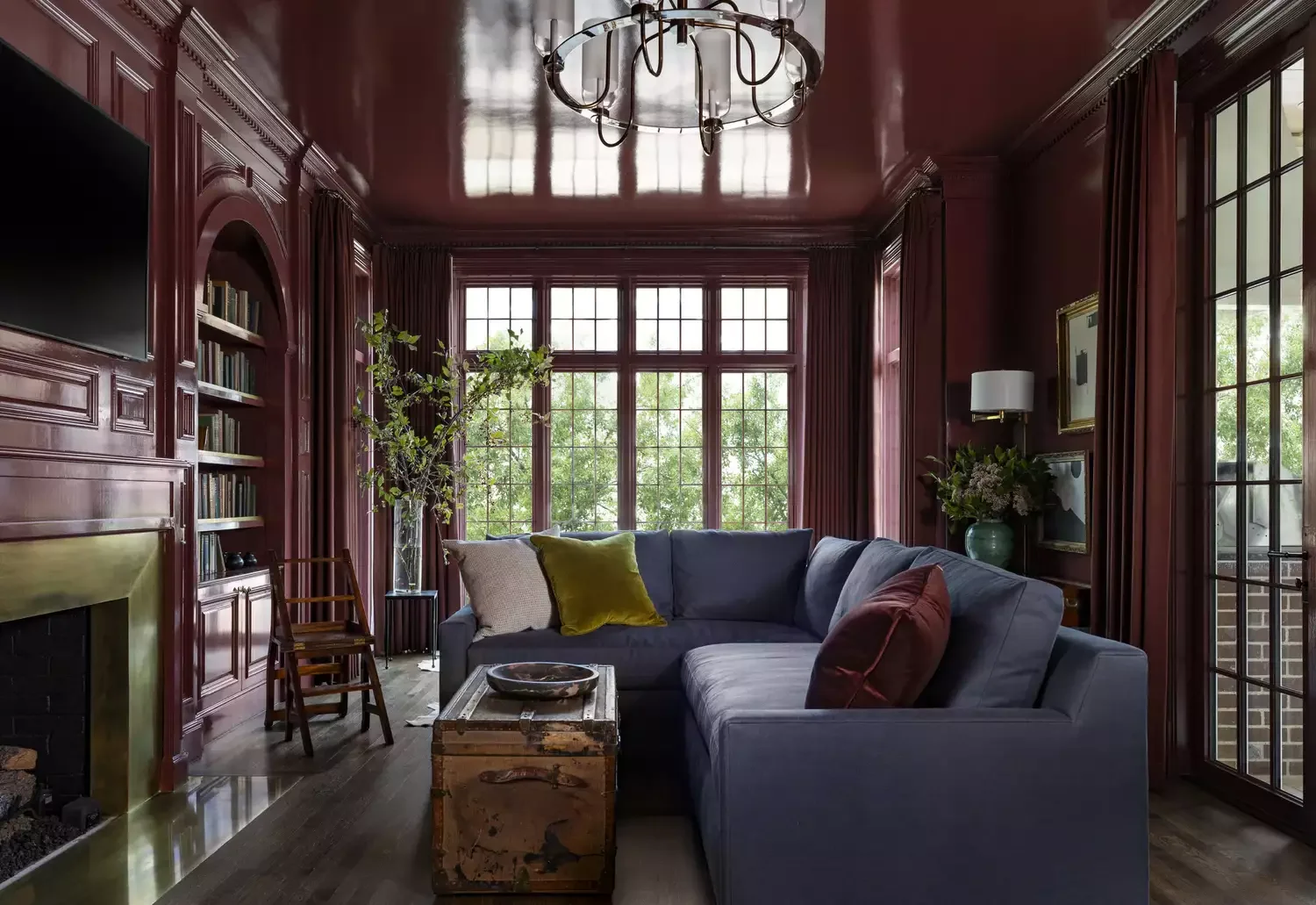 52 Stunning Living Room Curtain Ideas That Transform Any Space 11 Red Velvet Curtains