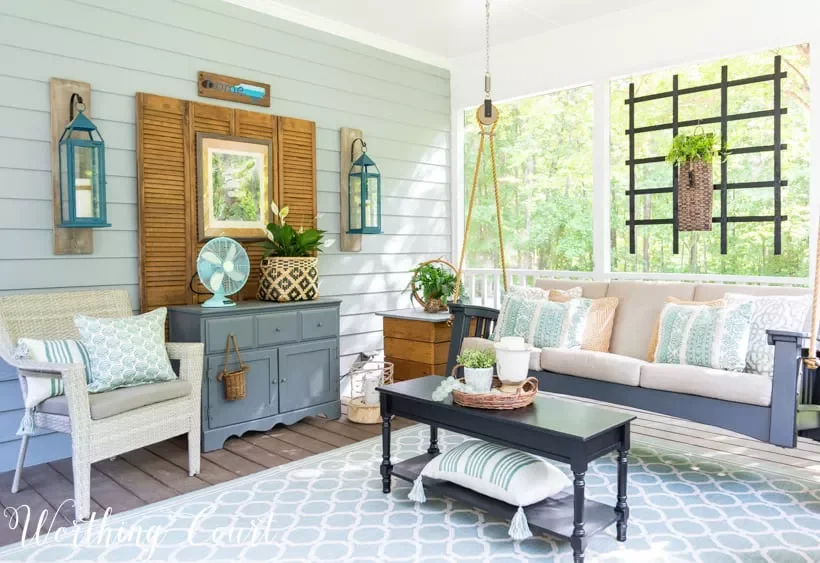 31 Brilliant Small Screened Porch Ideas That Make Every Square Foot Count 24 Relax on a Porch Swing