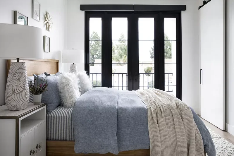 40 Modern Bedroom Ideas That Will Wake Up Your Space 17 Remember: Chambray Goes With Everything