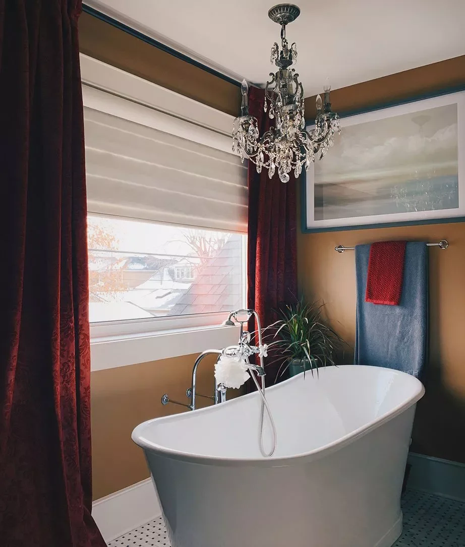 20 Stunning Bathroom Window Treatment Ideas That'll Transform Your Space 9 Remember Velvet Curtains Aren