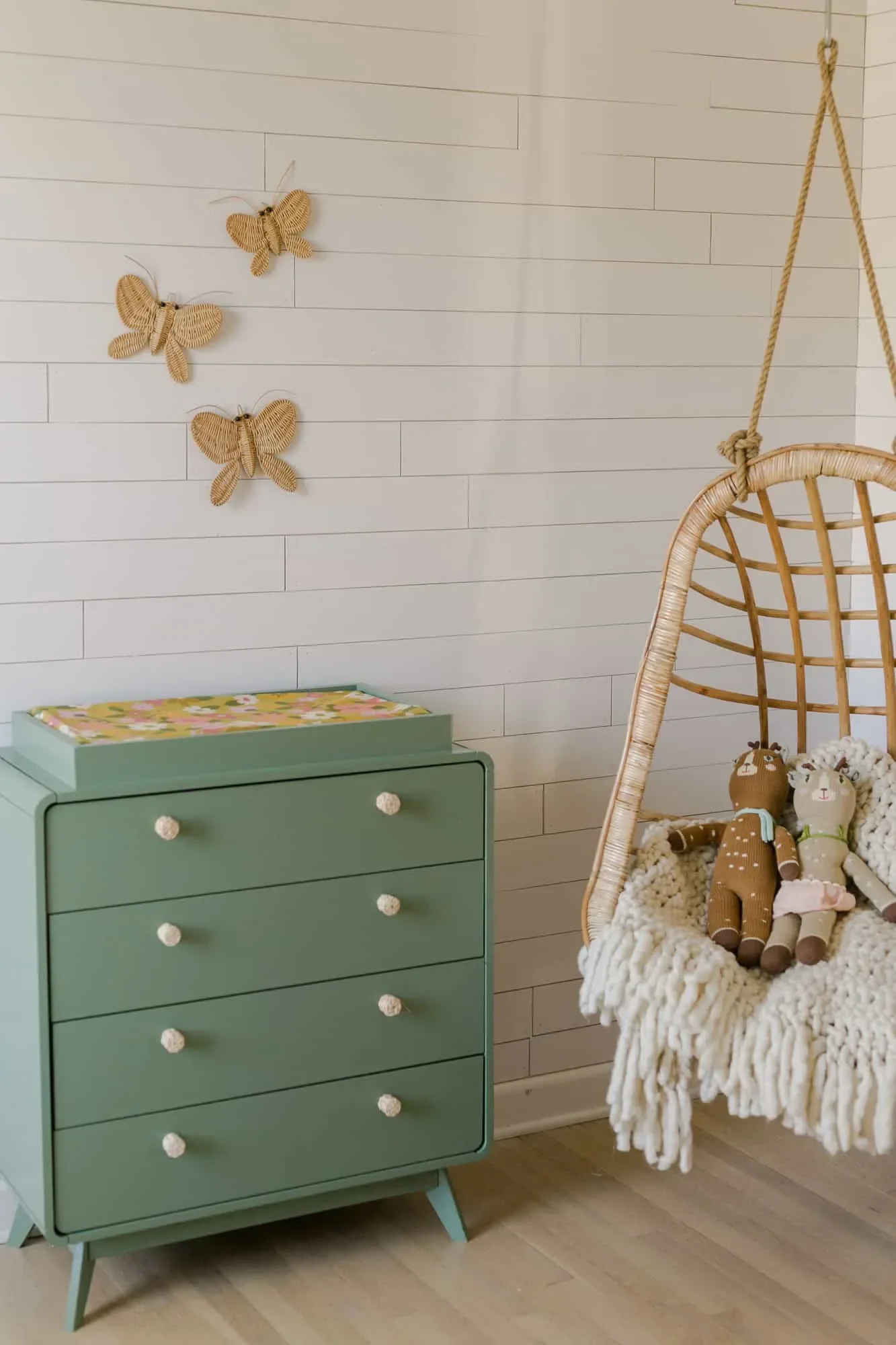 27 Beautiful Sage Green Nursery Ideas to Create Your Baby's Peaceful Haven 5 Repaint the Changing Table