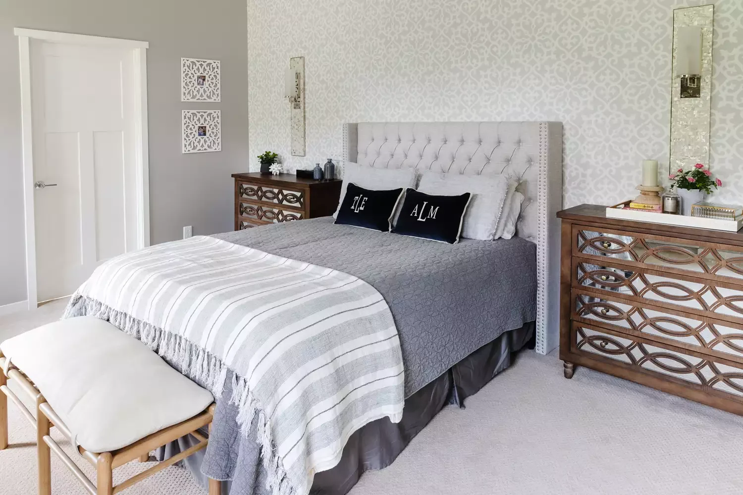 25 Bedroom Accent Wall Ideas That Completely Transform Repeat Patterns