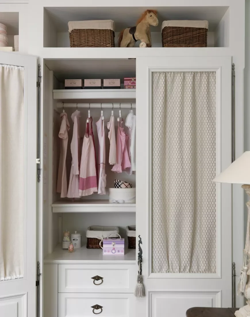 21 Gorgeous Closet Curtain Ideas That Instantly Hide Your Clutter Repurpose Leftover Fabric