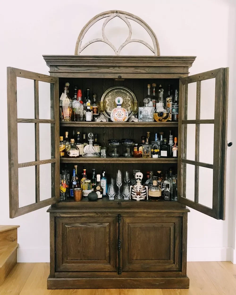 75 Stunning Home Bar Ideas to Transform Your Space Into an Entertainment Haven 68 Repurpose a Vintage Cabinet