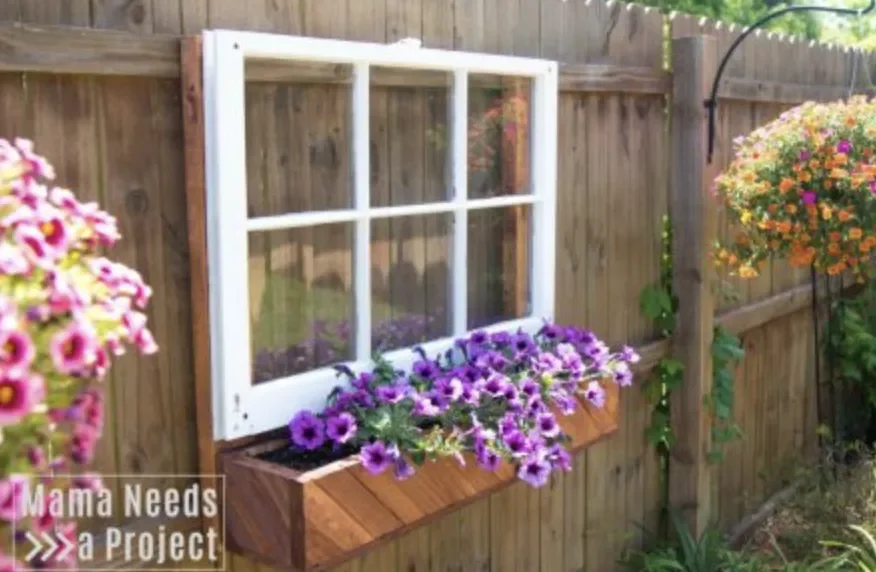 Repurpose an Old Window Into a Flower Box