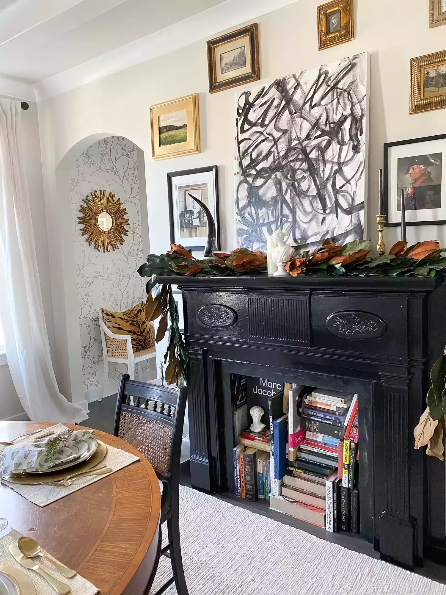 98 Stunning Dining Room Ideas to Transform Your Entertainment Space Repurpose the Fireplace