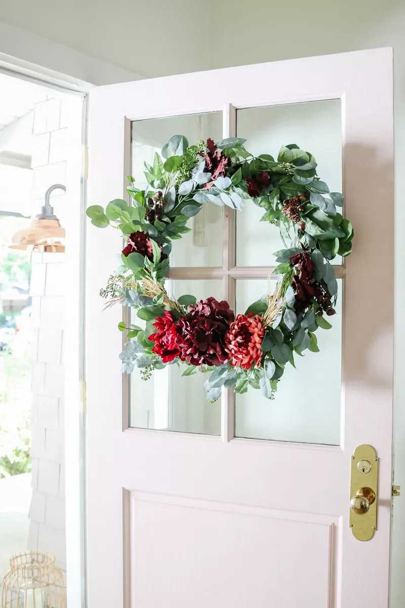 66 Beautiful Fall Wreath DIY Ideas to Welcome Autumn Into Your Home 25 Repurposed Fall Wreath