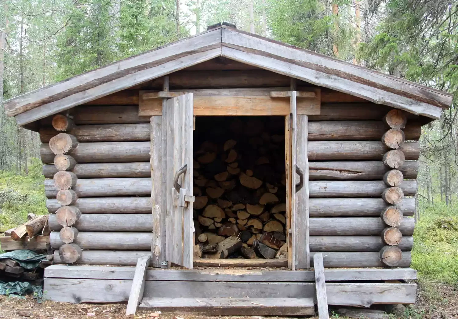 10 Creative Wood Storage Solutions That'll Transform Your Outdoor Space Repurposed Shed with a Roof