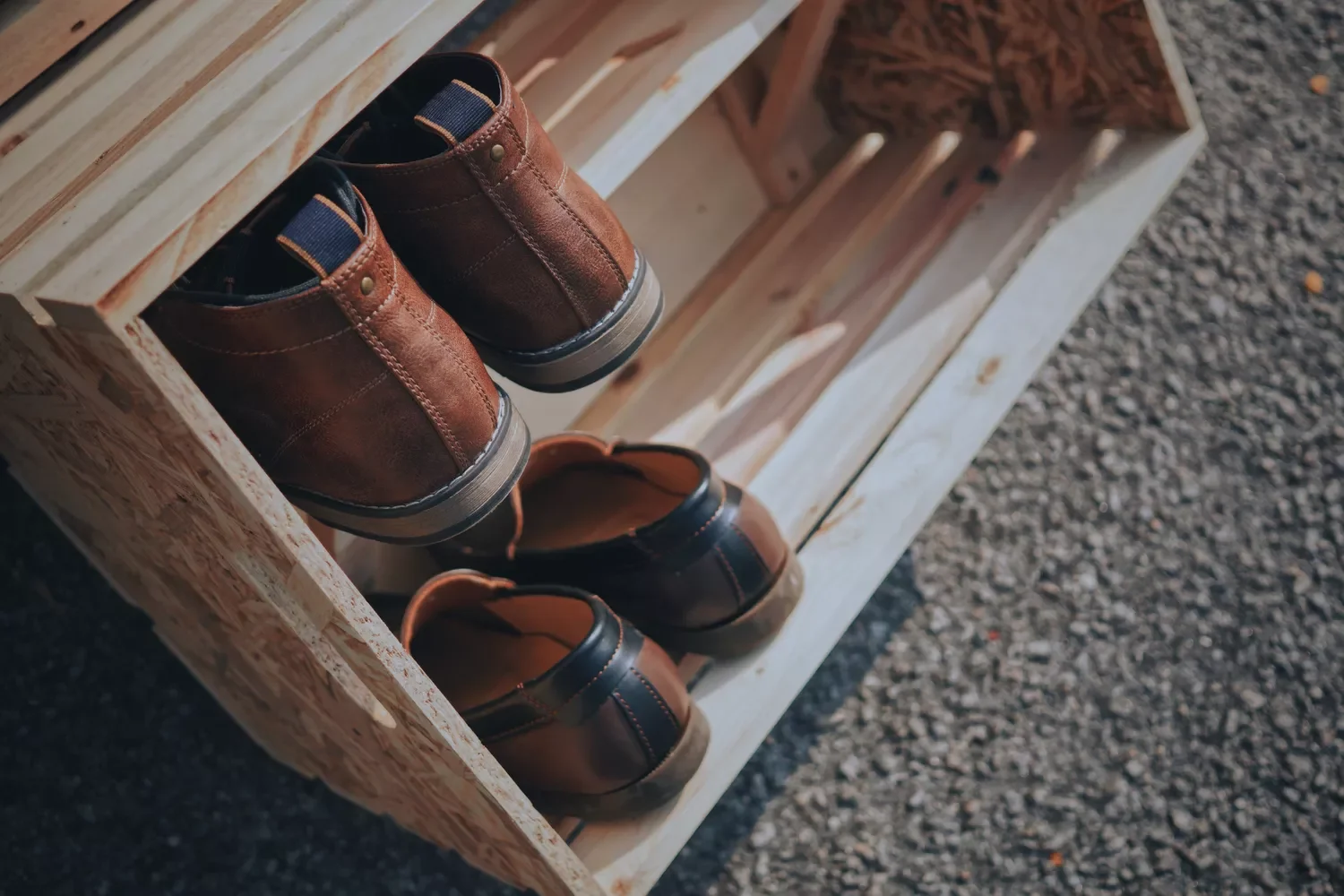 20 Brilliant Garage Shoe Storage Solutions That Actually Work Repurposed Wood Crate