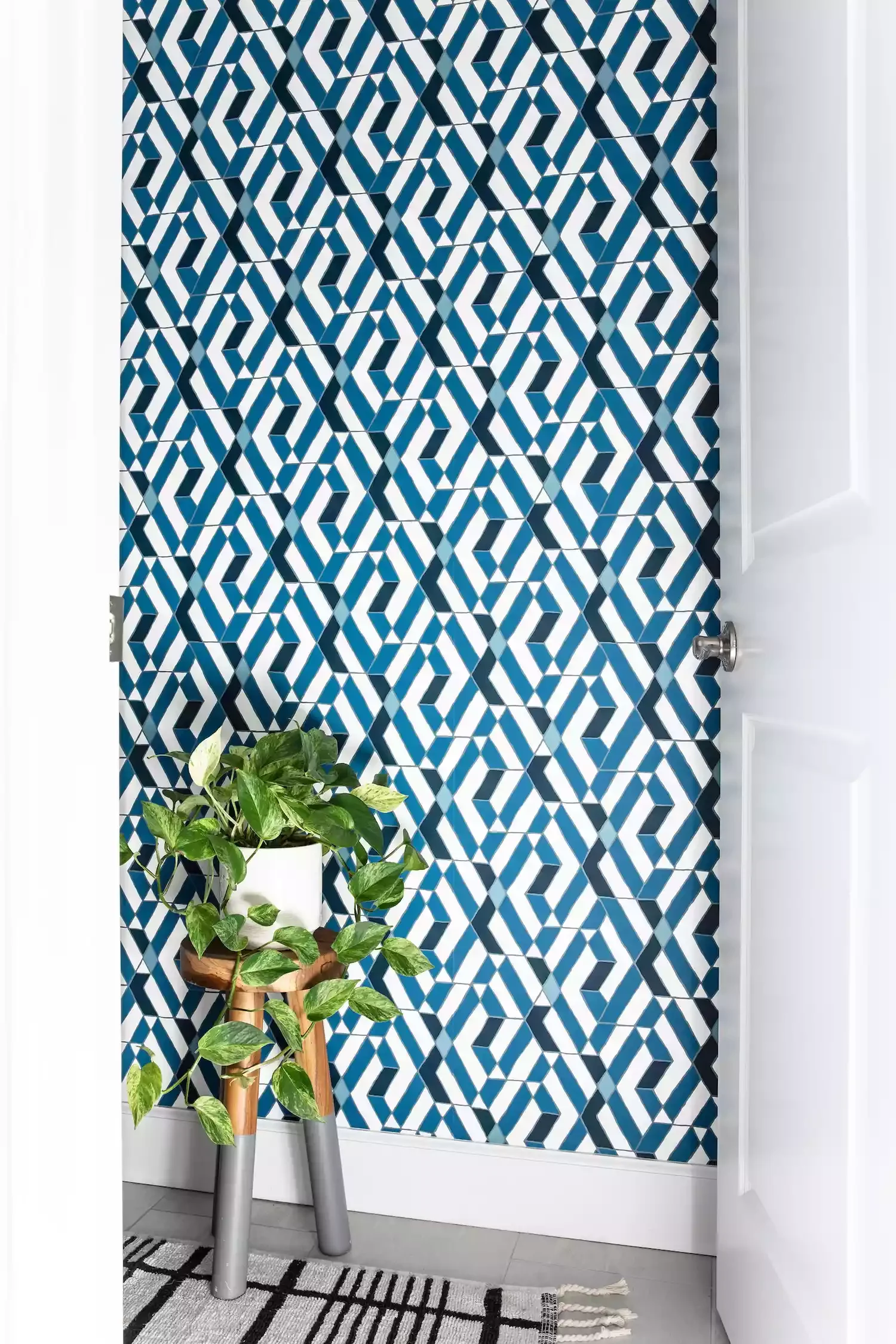 20 Budget-Friendly Ideas to Transform Your Small Bathroom 10 Rethink Your Door Situation