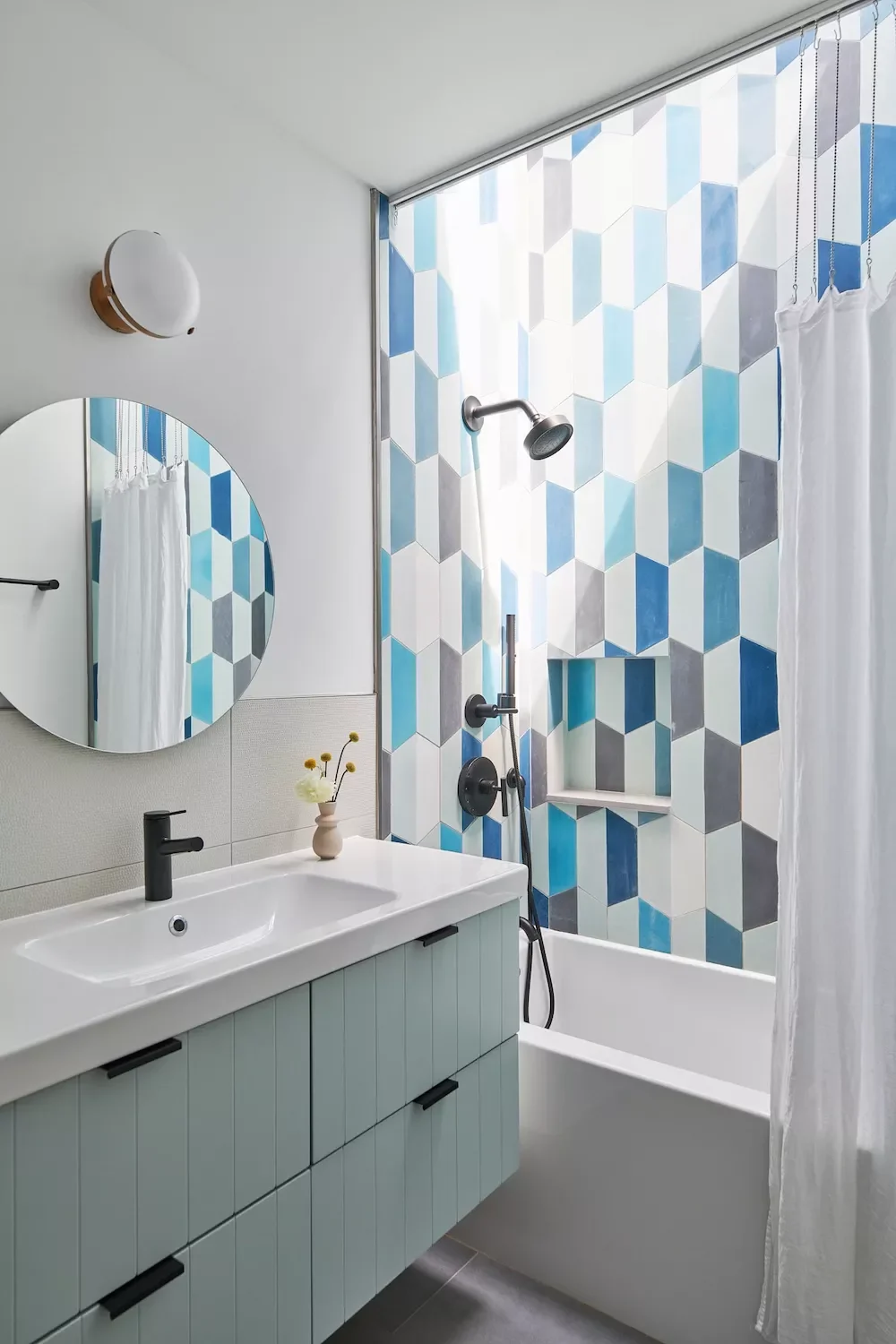 87 Home Decor Ideas That Transform Every Room Retile the Shower-Tub Combo