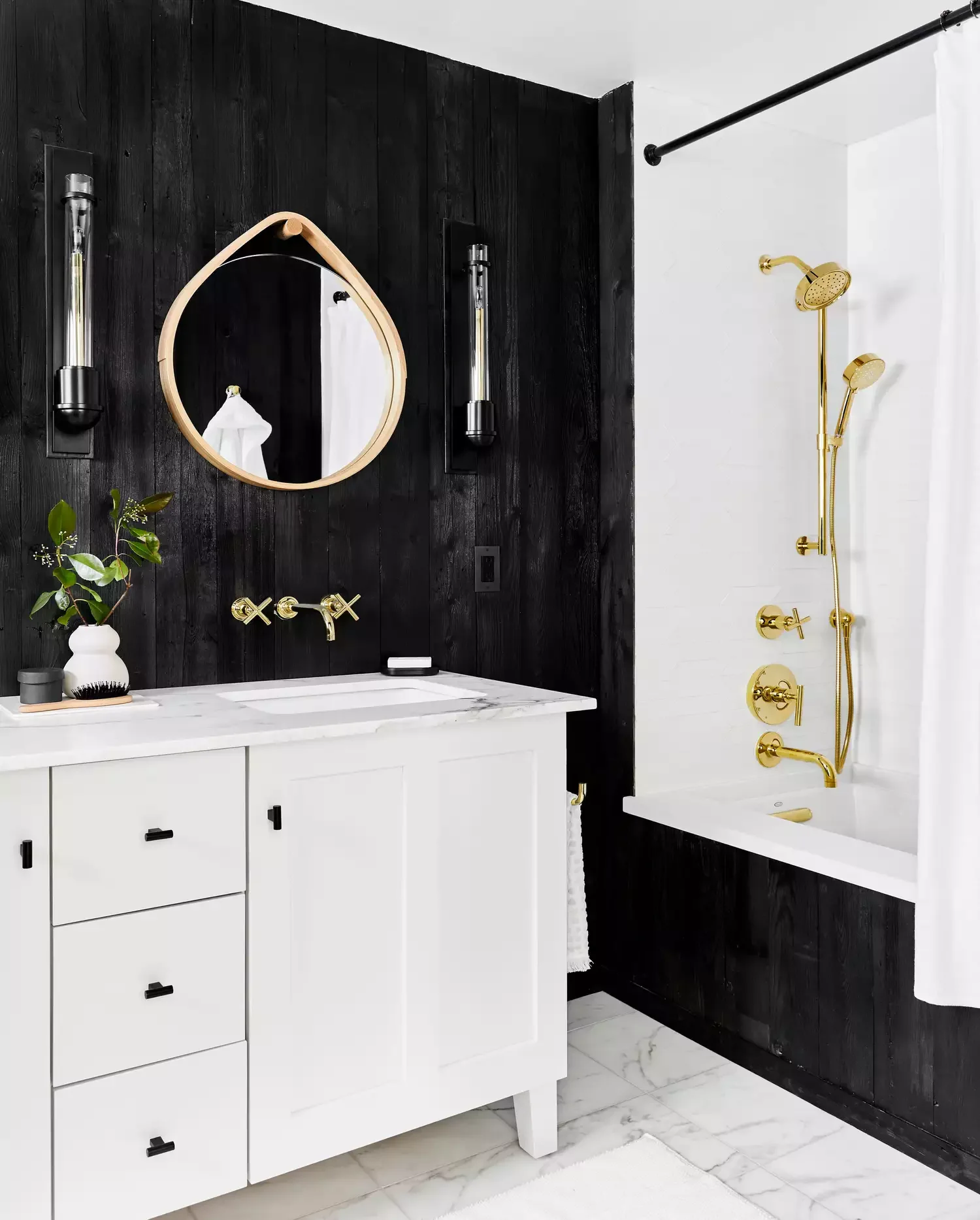 30 Stunning Corner Shower Designs to Elevate Your Bathroom 28 Retro Corner Shower