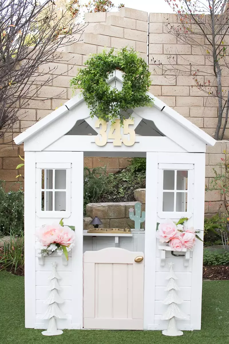 40 Budget-Friendly DIY Backyard Projects to Create Your Dream Outdoor Space Revamp a Premade Playhouse