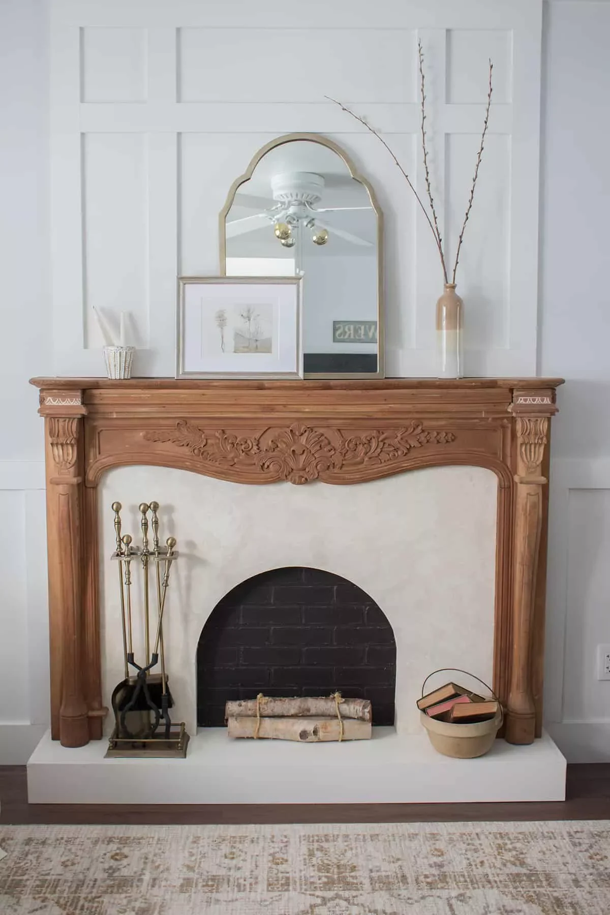 20 Creative DIY Fake Fireplace Projects You Can Build This Weekend 19 Roman Clay Addition